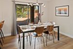 Dining area seats 8 guests